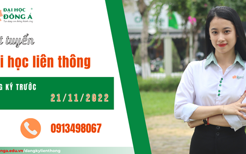 Thông báo xét tuyển Đại học liên thông năm 2022